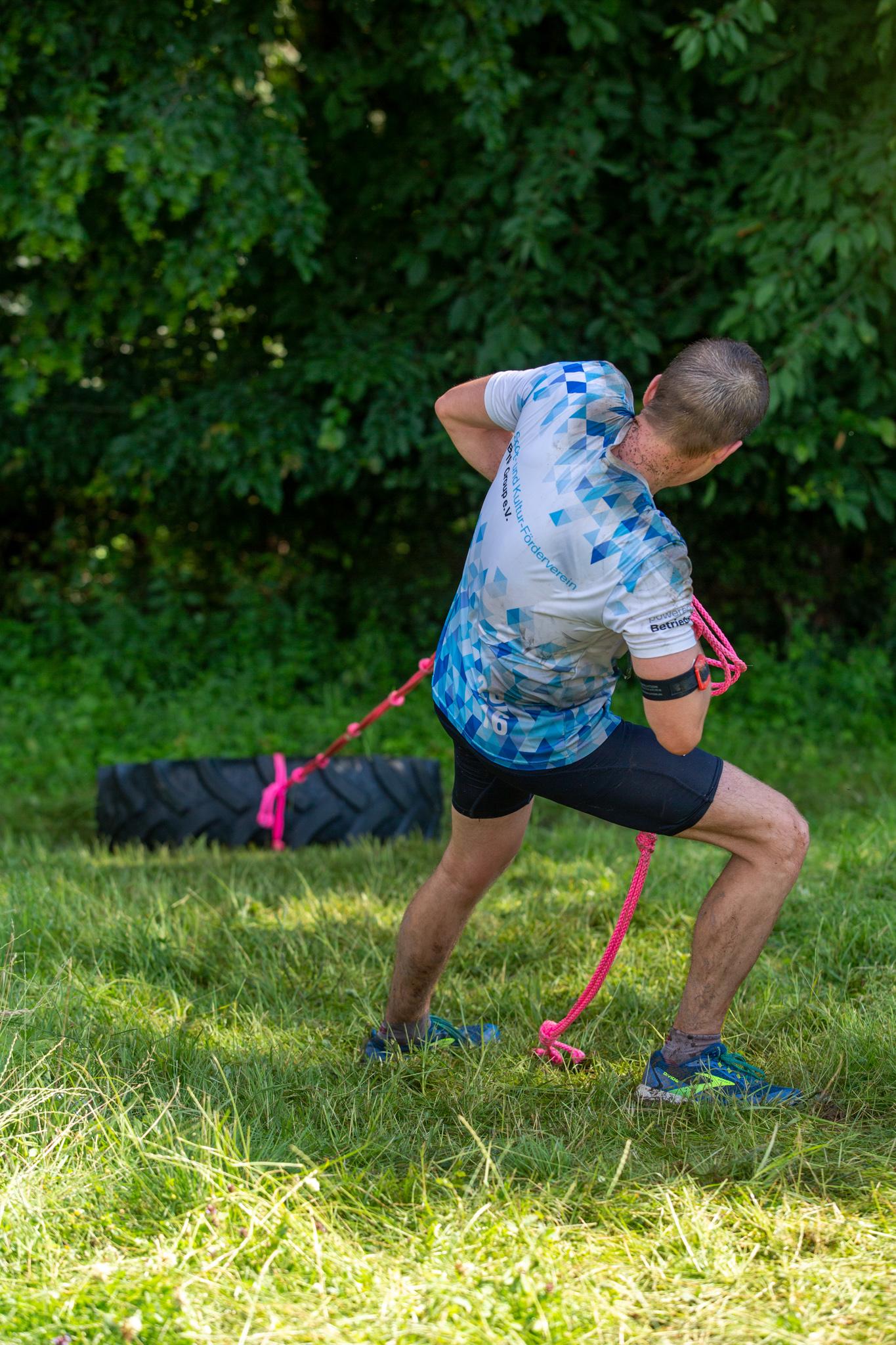 Dieser Läufer geht sprichwörtlich steil.