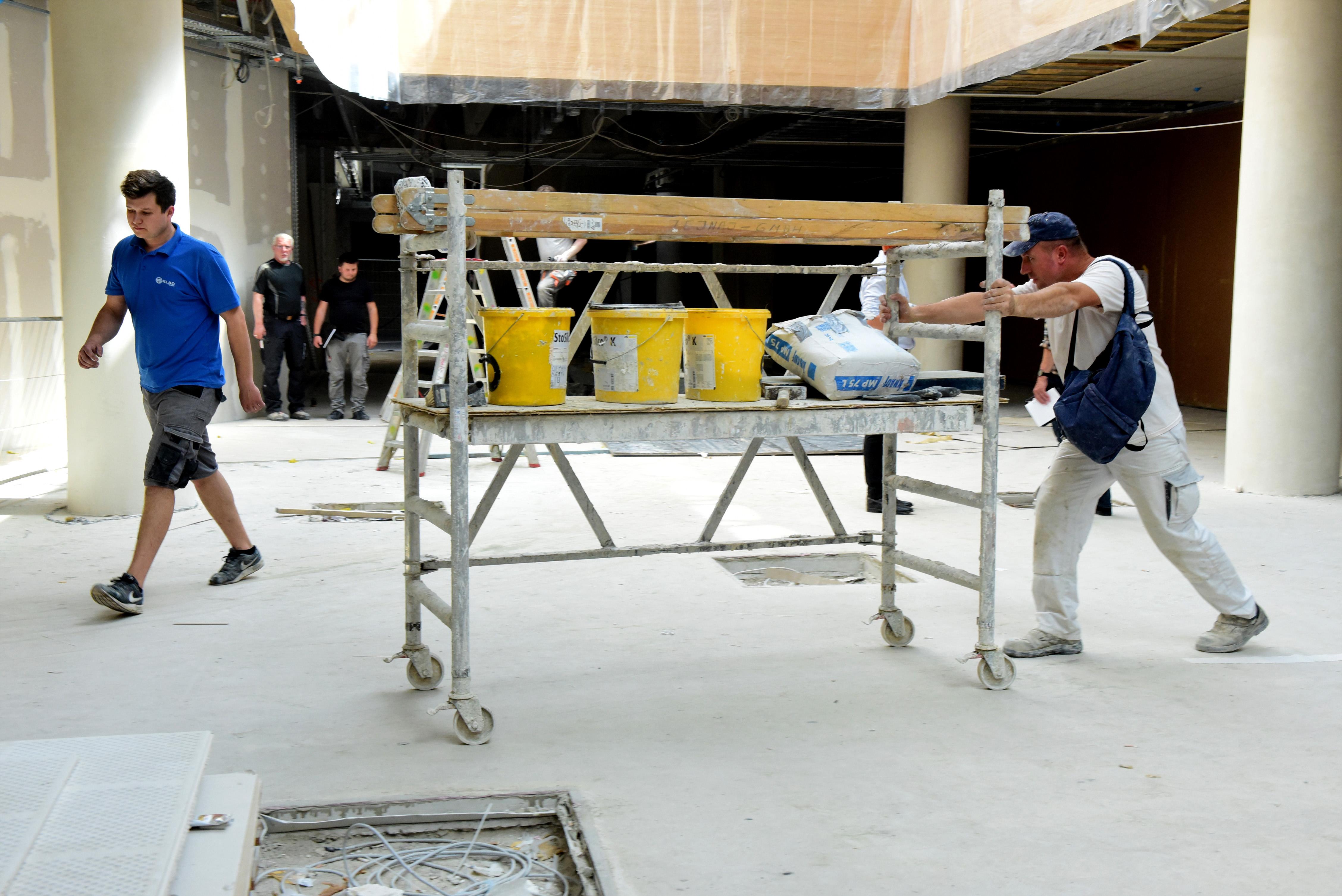 Die derzeit rund 300 Arbeiter...