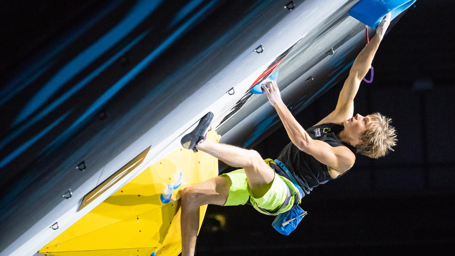 Der Erlanger Alexander Megos kämpft bei den olympischen Spielen in Tokio um die Goldmedallie.