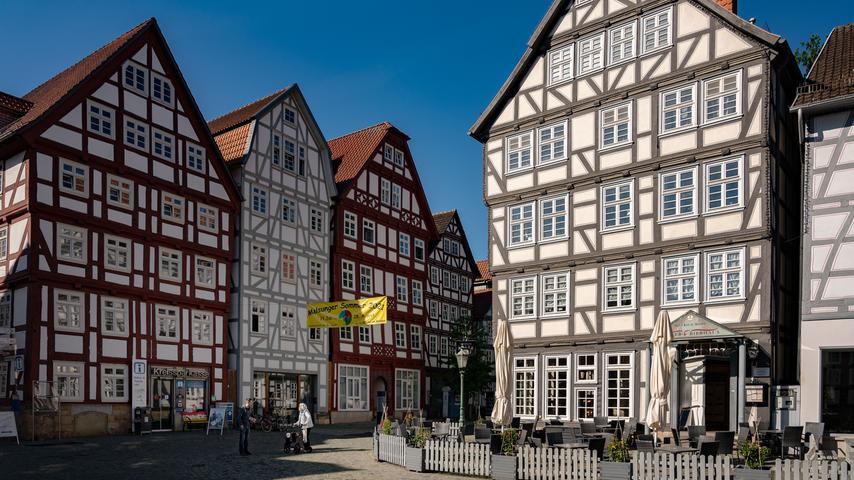 In Melsungen beeindruckte den Wanderer das prächtige Fachwerk-Ensemble.
In Melsungen beeindruckte den Wanderer das prächtige Fachwerk-Ensemble.
