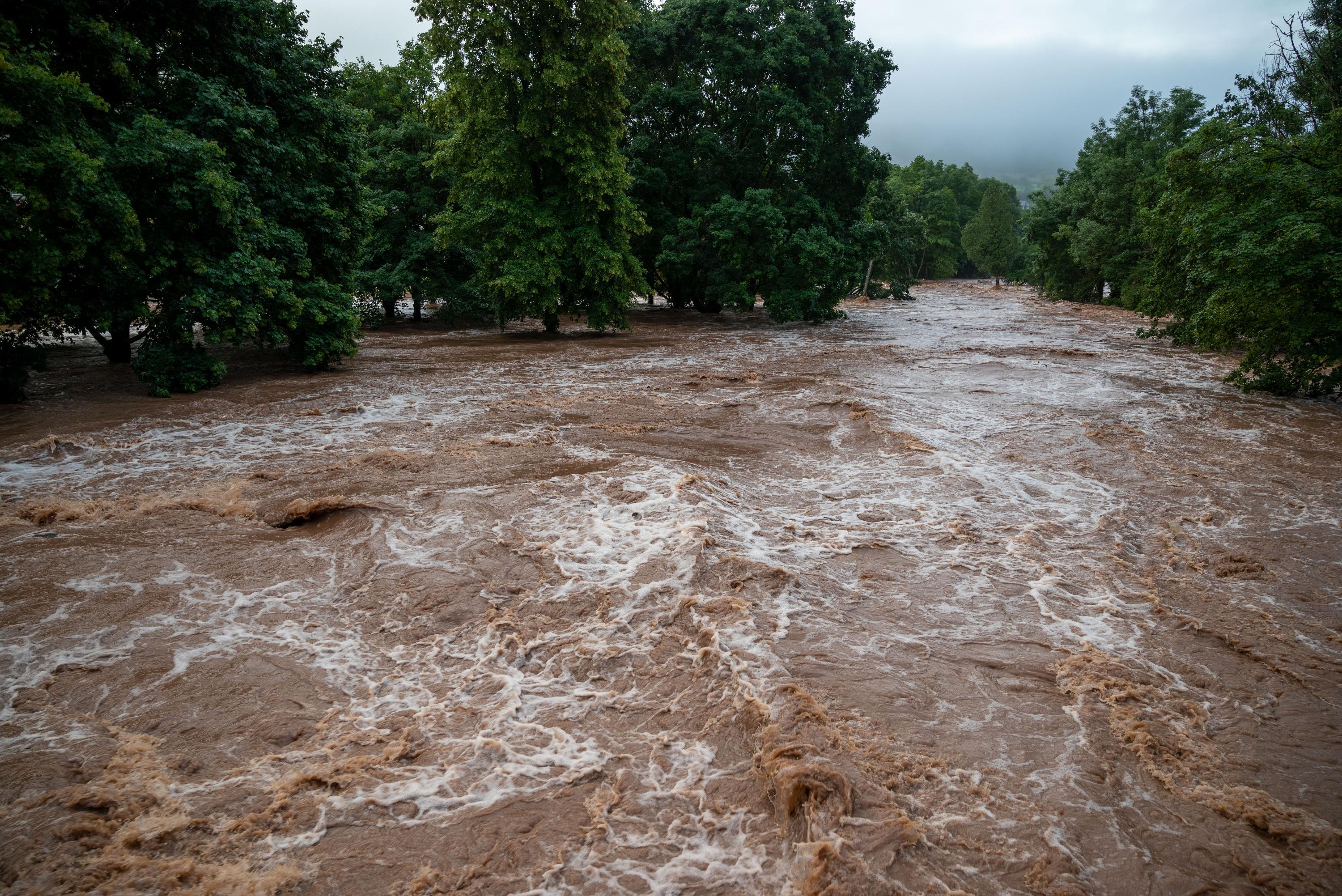 Auch Erdorf in Rheinland-Pfalz wurde überschwemmt. 