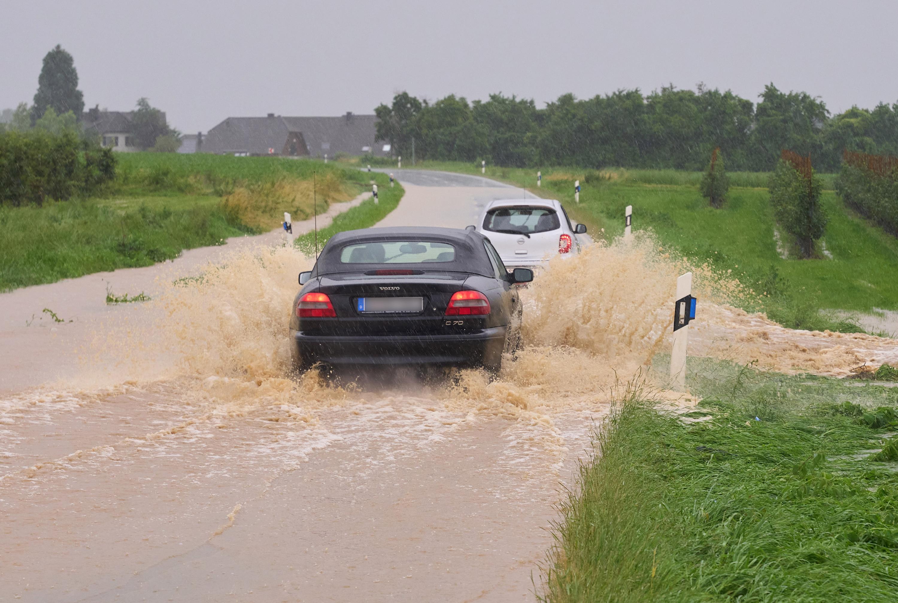 Auch in Gelsdorf sorgte Tief "Bernd" für schweren Niederschlag.