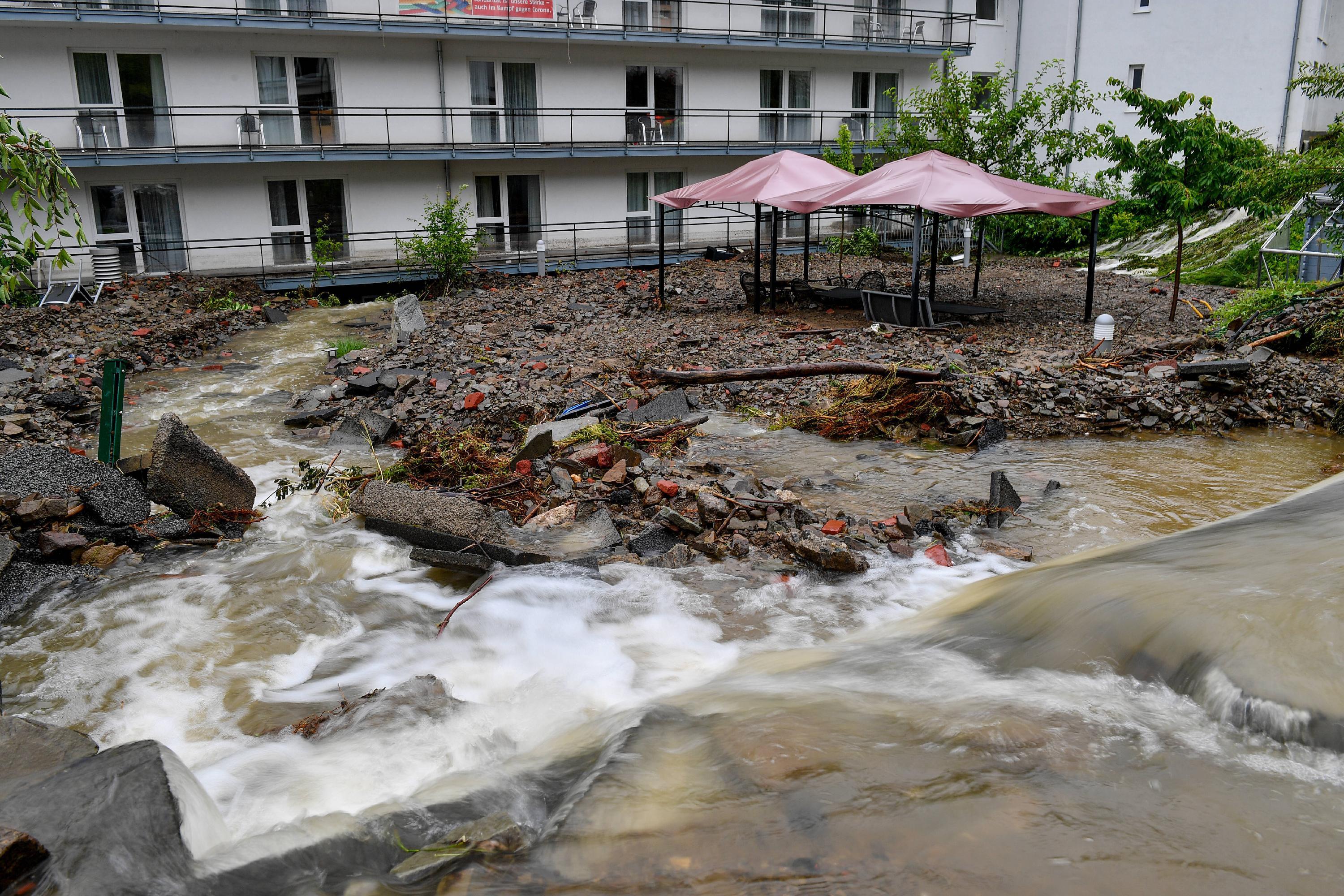 Große Teile von Hagen stehen nach dem Unwetter unter Wasser.