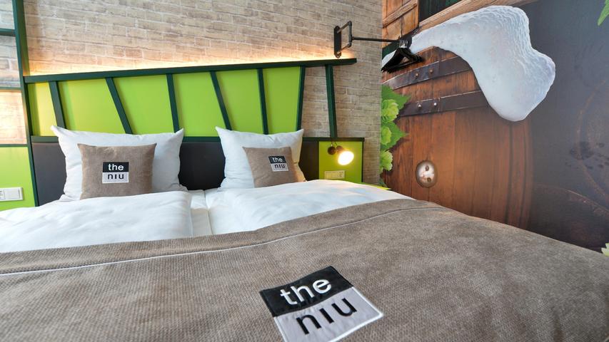 Hotel niu Hop in Forchheim überrascht mit Bier-Design