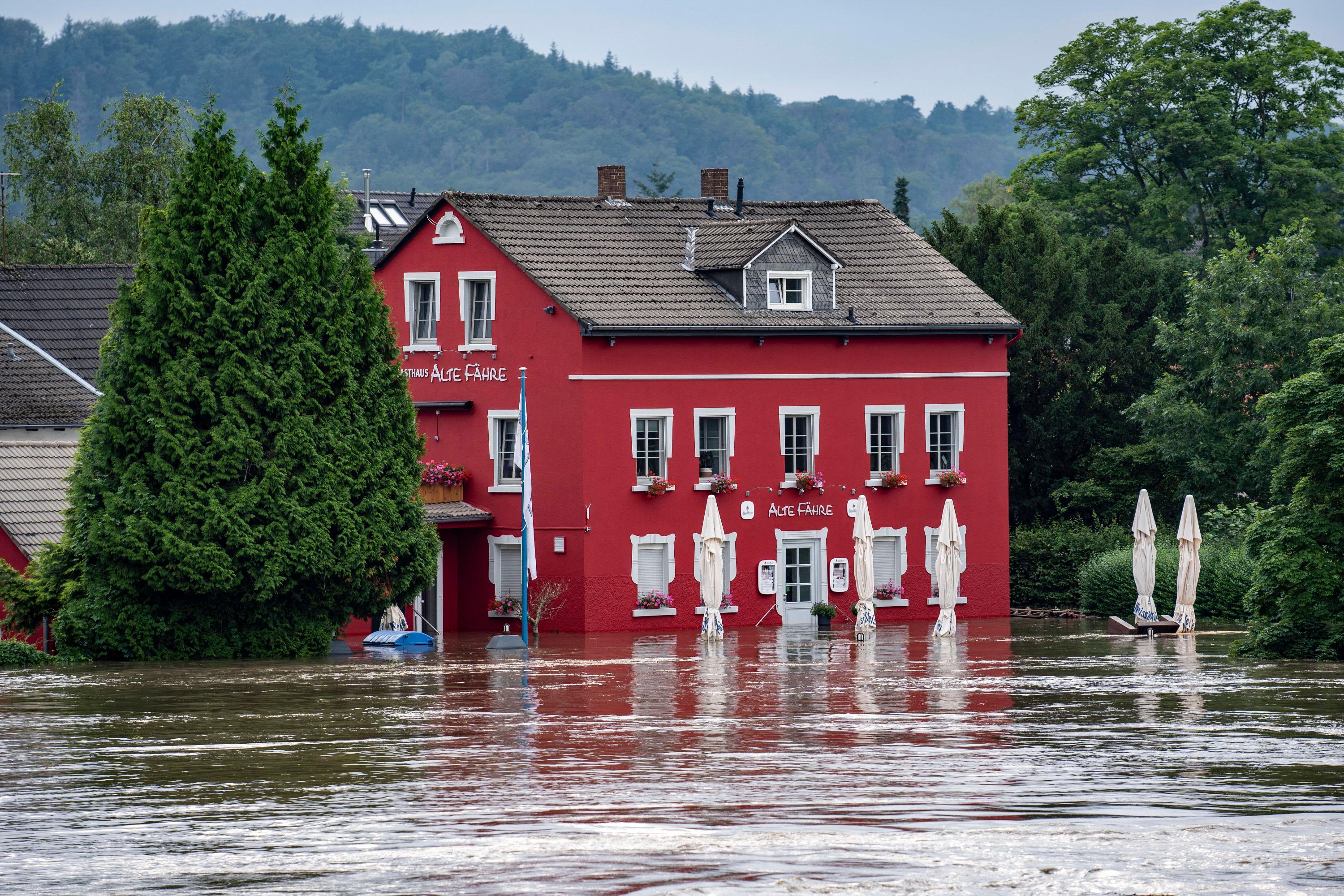 Im Stadtteil Kettwig trat die Ruhr über die Ufer.