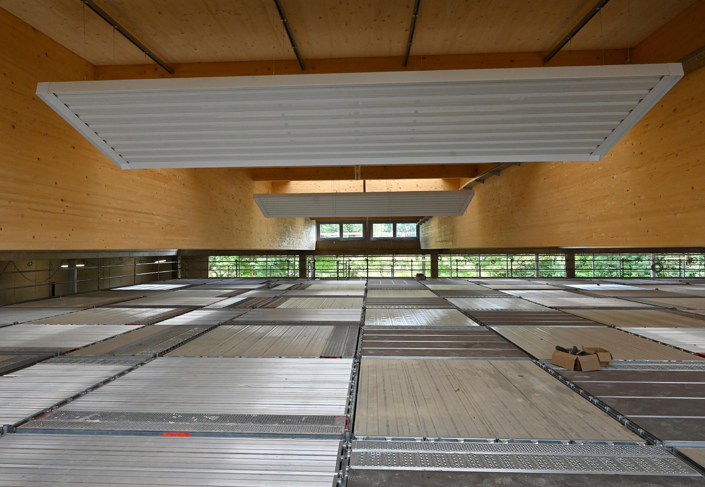 Geplant sind wie berichtet eine Vierfach-Sporthalle mit 1000 Zuschauer-Plätzen, ein zweistöckiger Bewegungsraum, zwei Gymnastikräume, ein Kraftraum und ein Zimmer für Besprechungen.