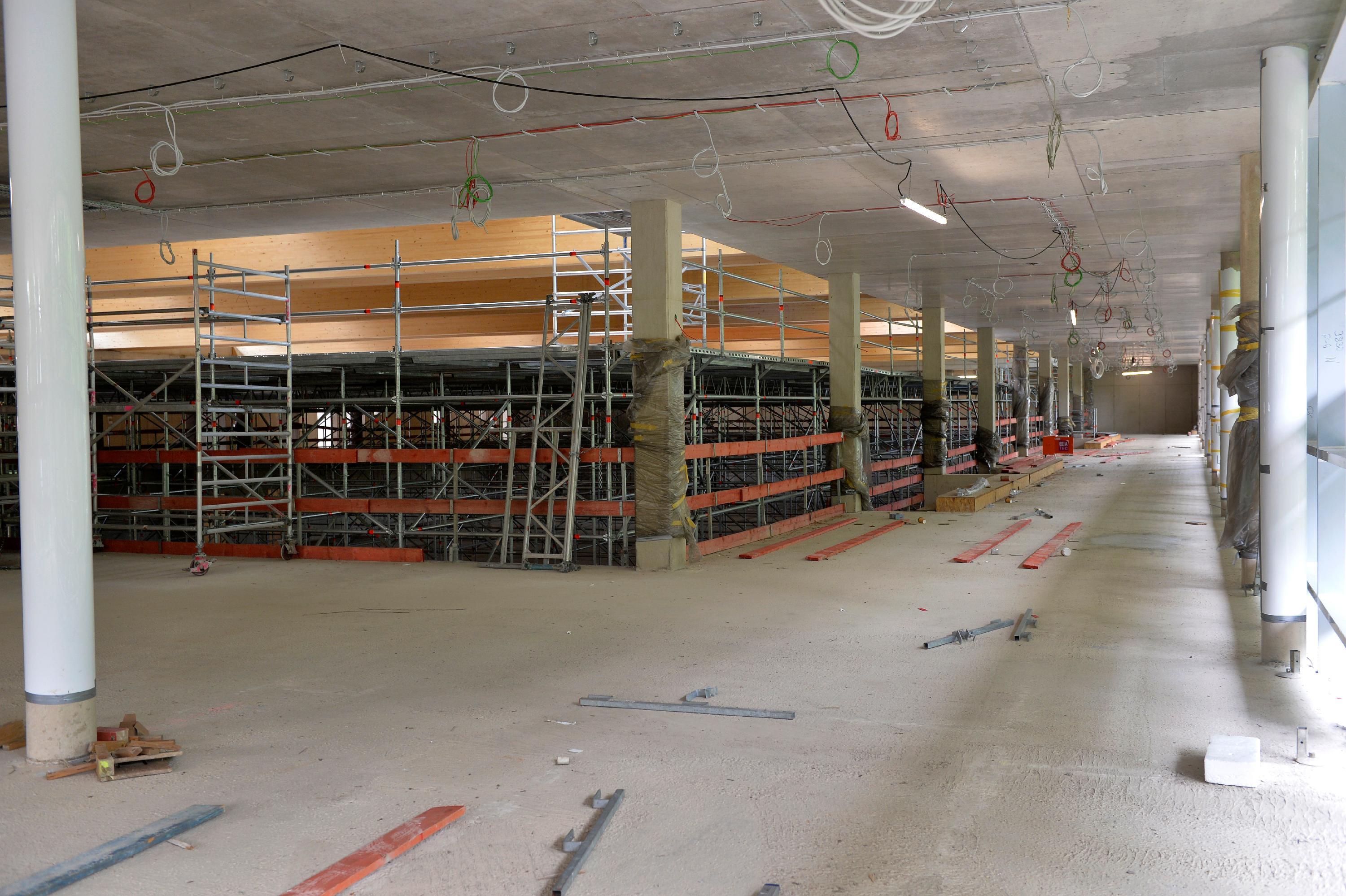 Die Bauarbeiten liegen im Zeitplan.