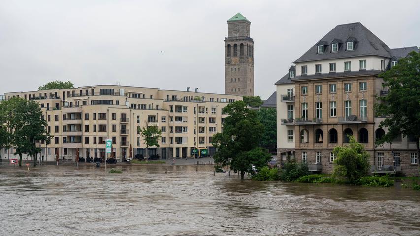 Auch Mühlheim traf es nach den Überschwemmungen der Rihr hart.
