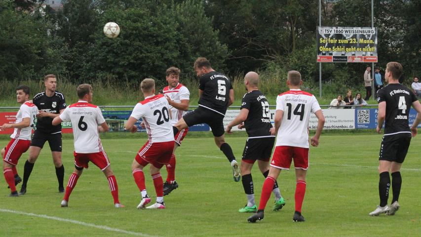 Landesliga Nordost gegen Landesliga Südwest: Der TSV 1860 Weißenburg entschied dieses Testspiel-Duell gegen den FC Ehekirchen mit 2:0 für sich.