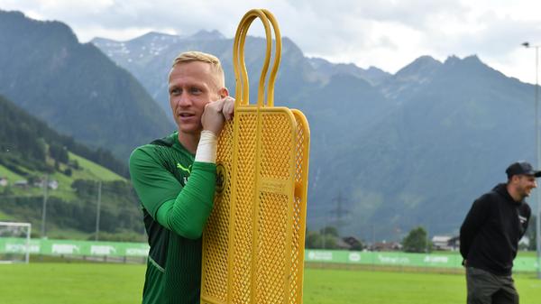 Sascha Burchert hingegen fand derweil am Trainingsplatz neue Freunde in Gelb.