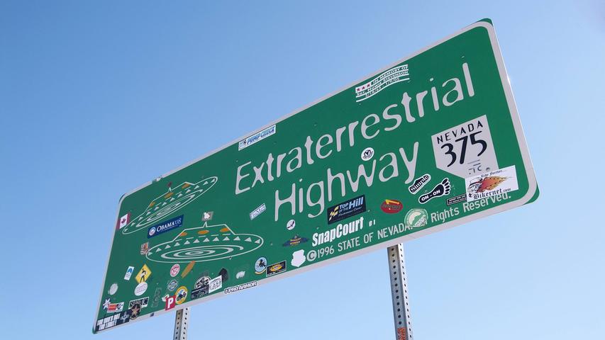 Die Straße entlang der Forschungsbasis Area 41 hat längst ihren Spitznamen.  