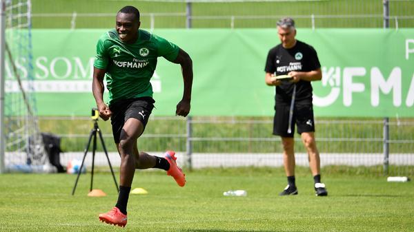 Abiama war dabei mal wieder einer der schnellsten. Wie schnell genau, werden die Aufzeichnungen von Athletiktrainer Michael Schleinkofer zeigen.