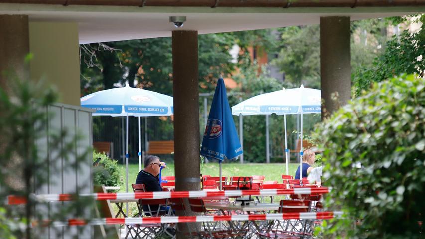 Ein beliebtes Ziel ist auch das Café im Stadtpark.