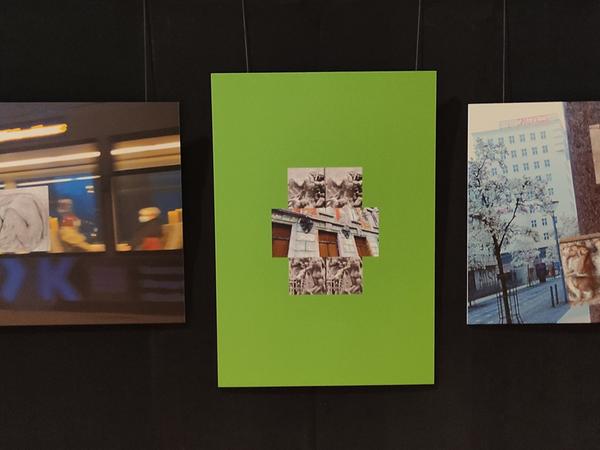 Zum Jubiläumsjahr hat das Neustädter Künstlerpaar auch eine große Foto- und Bilderwand gestaltet. Foto: nb Zum Jubiläumsjahr hat das Neustädter Künstlerpaar auch eine große Foto- und Bilderwand gestaltet. Foto: nb