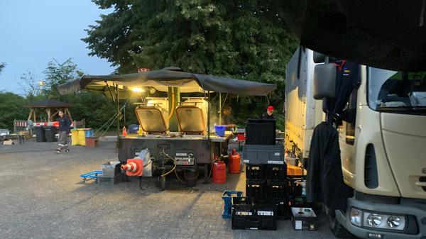 So sieht die Feldküche des ASB aus.