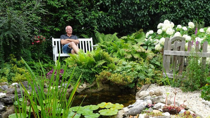 Ein Ruheplatz, wo der aktive Weisendorfer Kraft tanken kann.