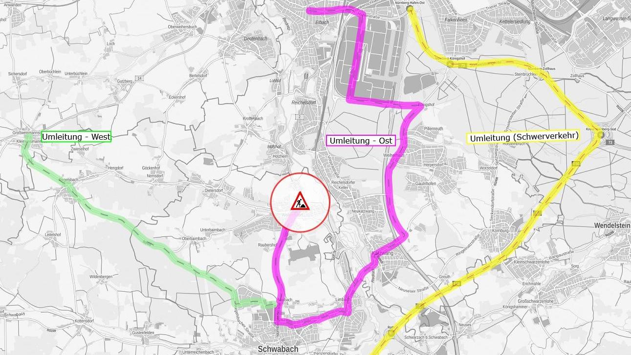 Das Baufeld ist zwar lediglich rund 300 Meter lang, doch es ist wegen der Umleitung mit ziemlichen Verkehrsbehinderungen zu rechnen.
Das Baufeld ist zwar lediglich rund 300 Meter lang, doch es ist wegen der Umleitung mit ziemlichen Verkehrsbehinderungen zu rechnen.