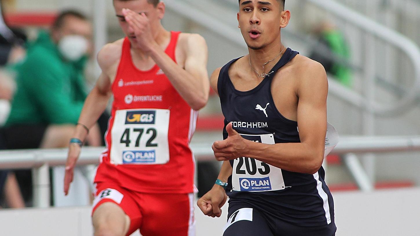 Sascha Babel bei den Deutschen Leichtathletik-Meisterschaften. 