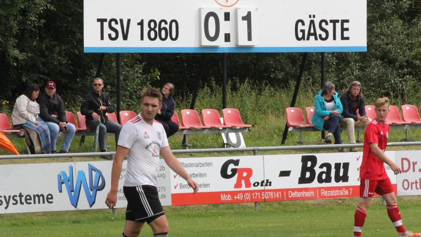 Auftakt in der Fußball-Kreisliga West: Mit dem TSV 1860 Weißenburg II und der TSV Absberg trafen am ersten Spieltag zwei Vereine aus dem Landkreis Weißenburg-Gunzenhausen aufeinander. Die Gäste gingen mit einem 1:0-Erfolg als knapper Sieger vom Feld.