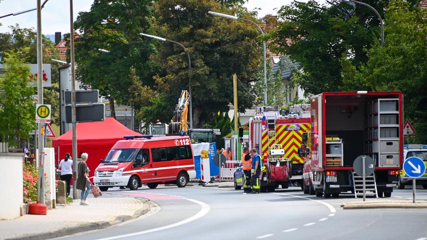 Eine 84-jährige Frau wurde in Forchheim von einem Lastwagen erfasst