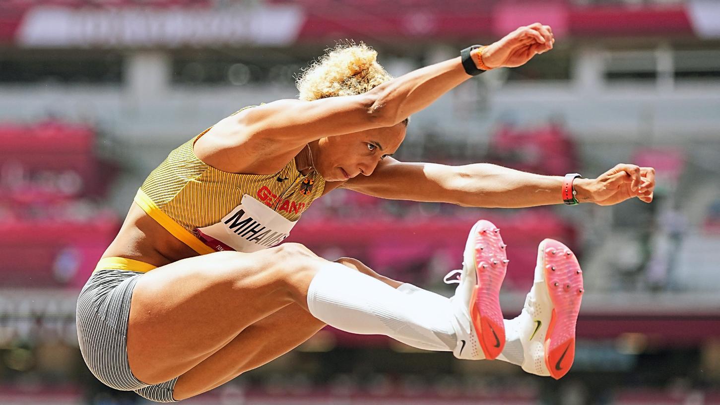 Malaika Mihambo sprang in ihrem dritten Versuch die 7 Meter - und damit zu Gold.