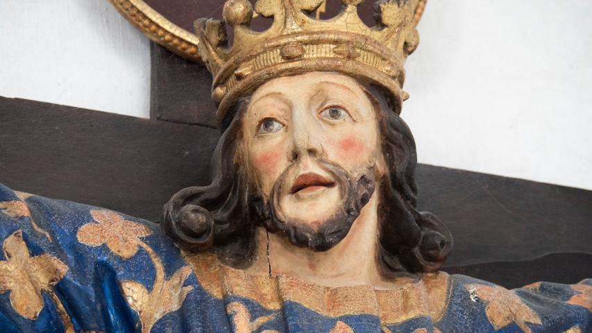 Der Sommerbart muss kein Männervorrecht sein: hier die sogenannte Jungfrau mit Bart in der Jakobskirche von Neunburg vorm Wald.
