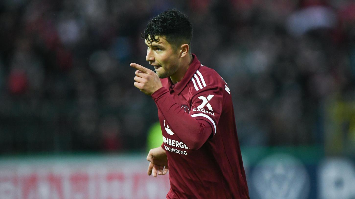 Mann des Abend, weil einziger Torschütze in Ulm: Nürnbergs Taylan Duman. Mann des Abend, weil einziger Torschütze in Ulm: Nürnbergs Taylan Duman.