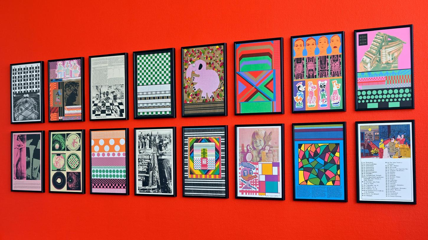 Pop-Art auf knallroter Wand: Diese Bilder hängen sozusagen im Rücken des Oberbürgermeisters.
Pop-Art auf knallroter Wand: Diese Bilder hängen sozusagen im Rücken des Oberbürgermeisters.