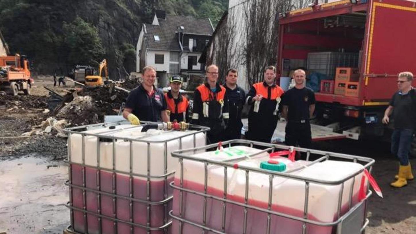 Feuerwehrleute aus dem Landkreis Neumarkt helfen im Ahrtal