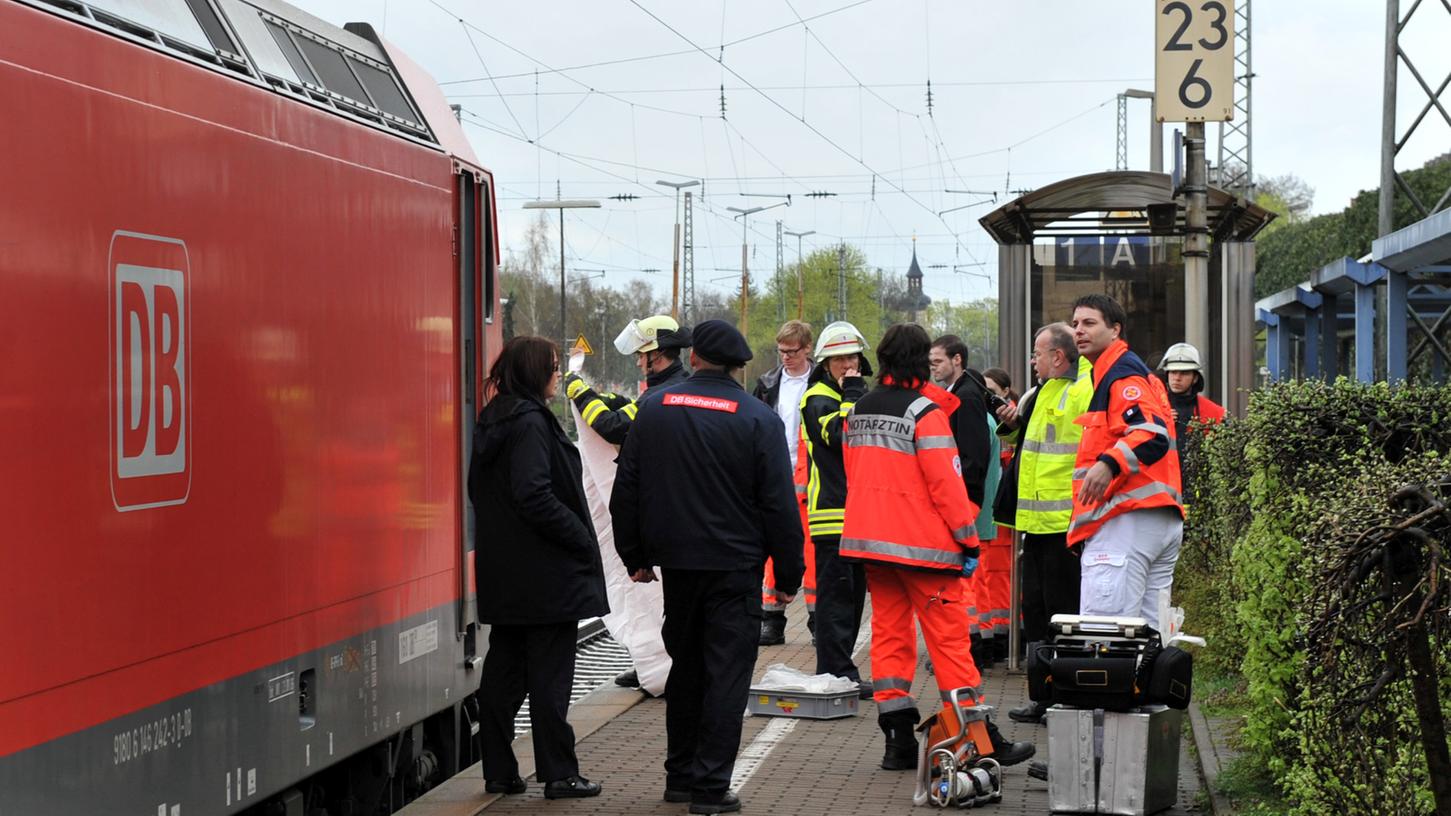 Schreckliches Unglück am Erlanger Bahnhof 