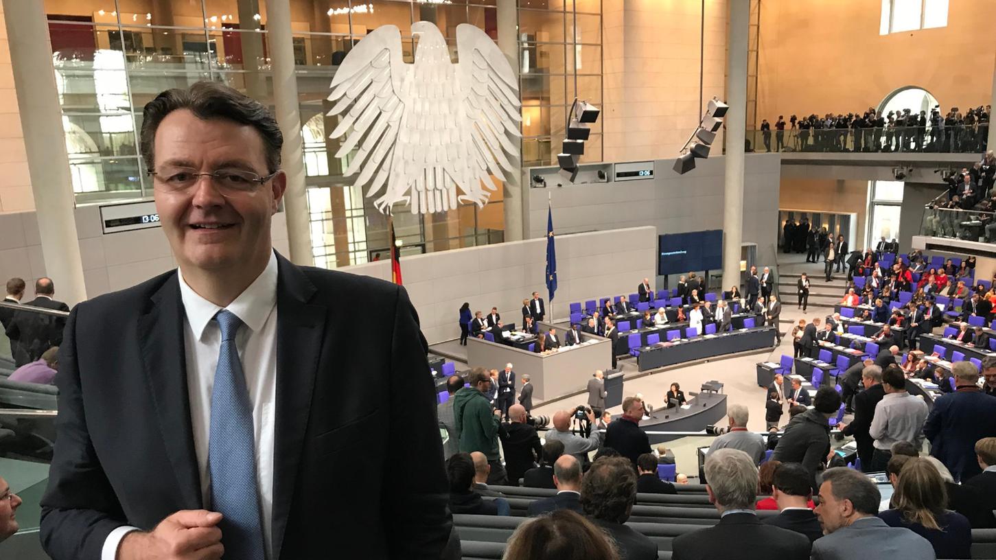 Michael Frieser im Plenarsaal des Deutschen Bundestages.