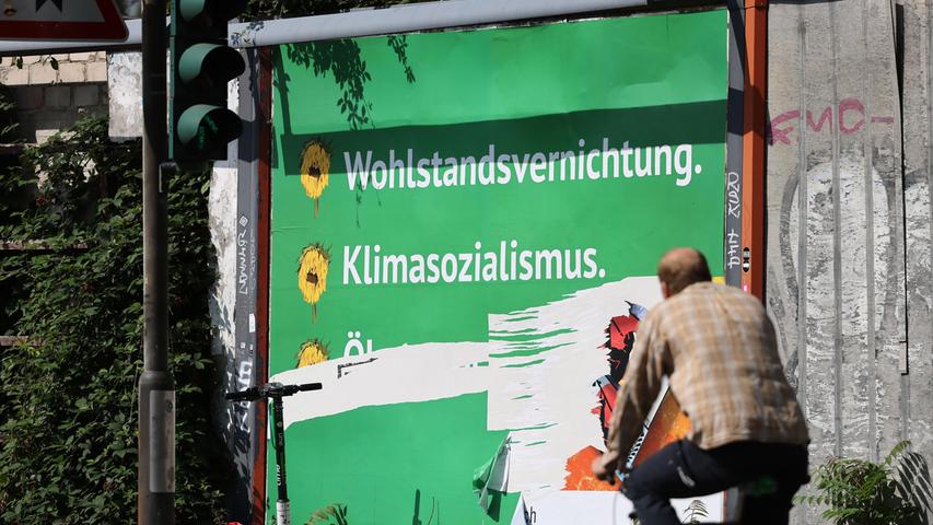 Grüne wehren sich gegen Anti-Grünen-Plakate
