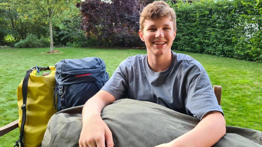 Der Seesack ist schon gepackt: Im Oktober heißt es für den 15-jährigen Felix Rex aus Rednitzhembach: „Leinen los!“