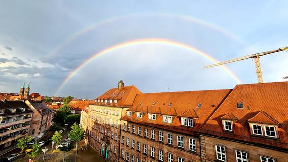 Traumhafte Bilder! Regenbogen verzaubern Franken und die Region