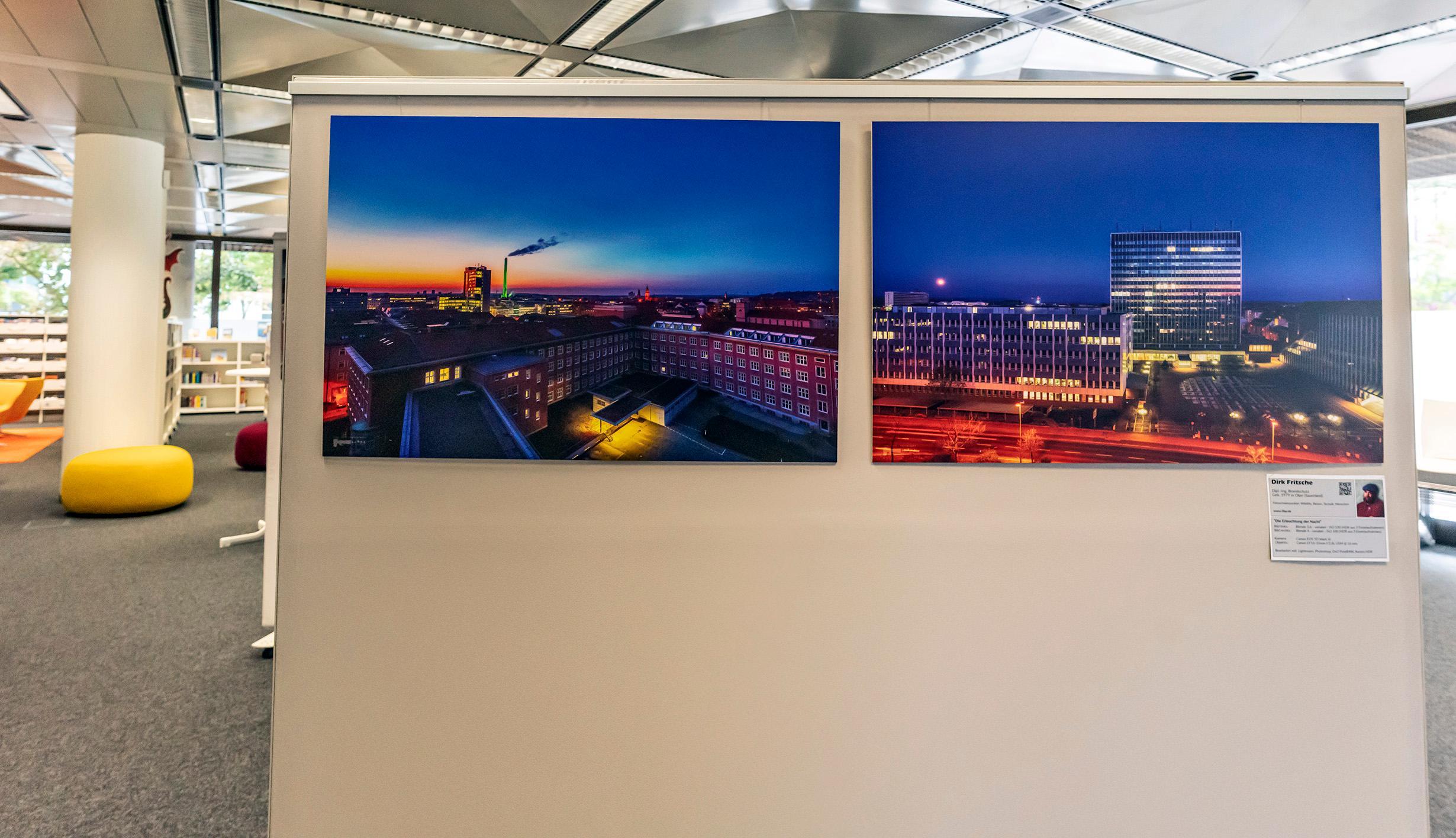 Präsentiert werden die Fotos aus dem Himbeerpalast auf großen Aufstellern, um wirken zu können.