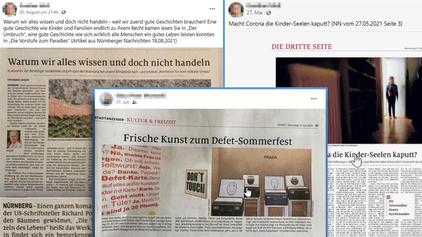 Zeitungsausschnitte posten ist keine sonderlich gute Idee. 