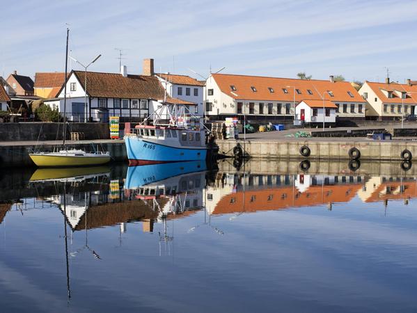 Boote auf der Insel Bornholm.