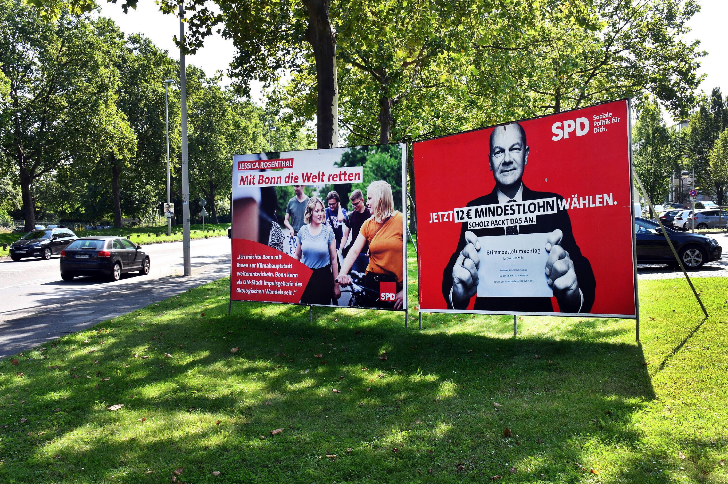 Deutschland, Bonn, 25.08.2021 Die Bundestagswahl 2021 wird die Wahl zum 20. Deutschen Bundestag und findet am 26. Septe