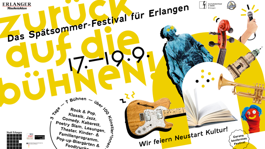 Zurück auf die Bühnen! Das Spätsommer-Festival für Erlangen
