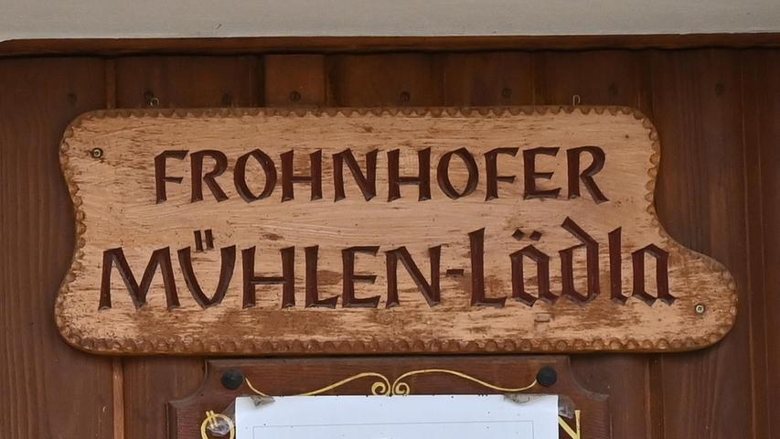 Das Frohnhofer Mühlenlädla: Manche Kunden kommen extra von weit her. 