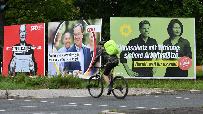 Wen wählen? Der Umfragetrend spricht derzeit für die SPD und ihren Kanzlerkandidaten Olaf Scholz.