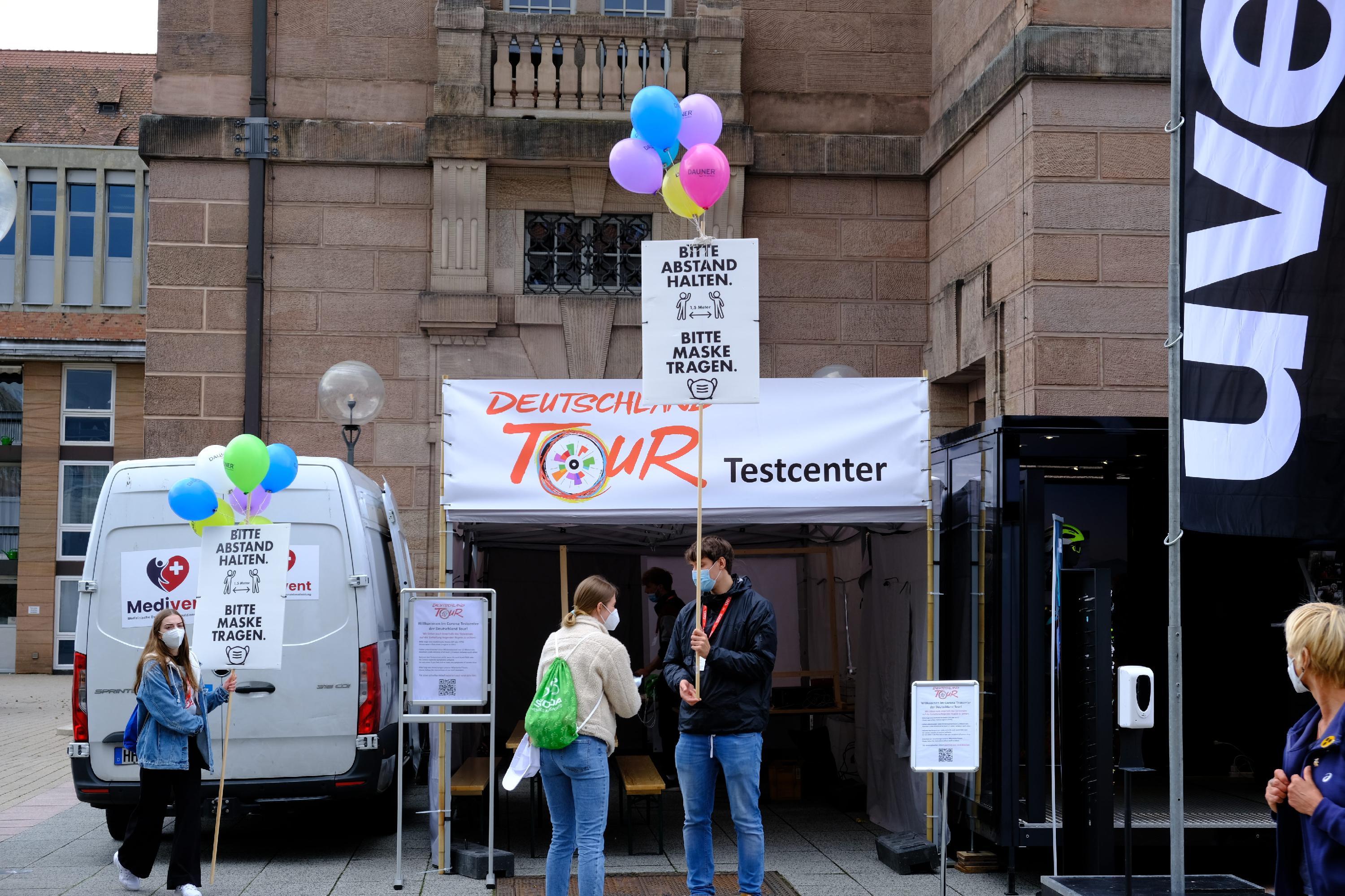 Natürlich galten Maskenpflicht und Abstandsregeln.