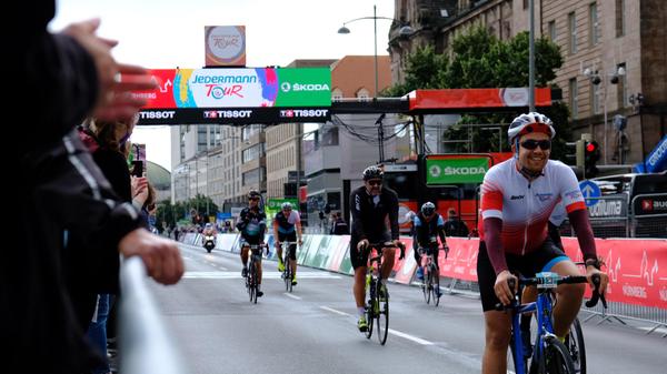 Dieses Finisher-Lächeln sitzt.
