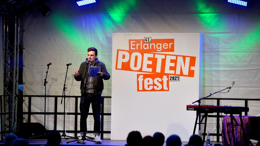 Der Open Air Poetry Slam beim Erlanger Poetenfest im Kino an der Bleiche