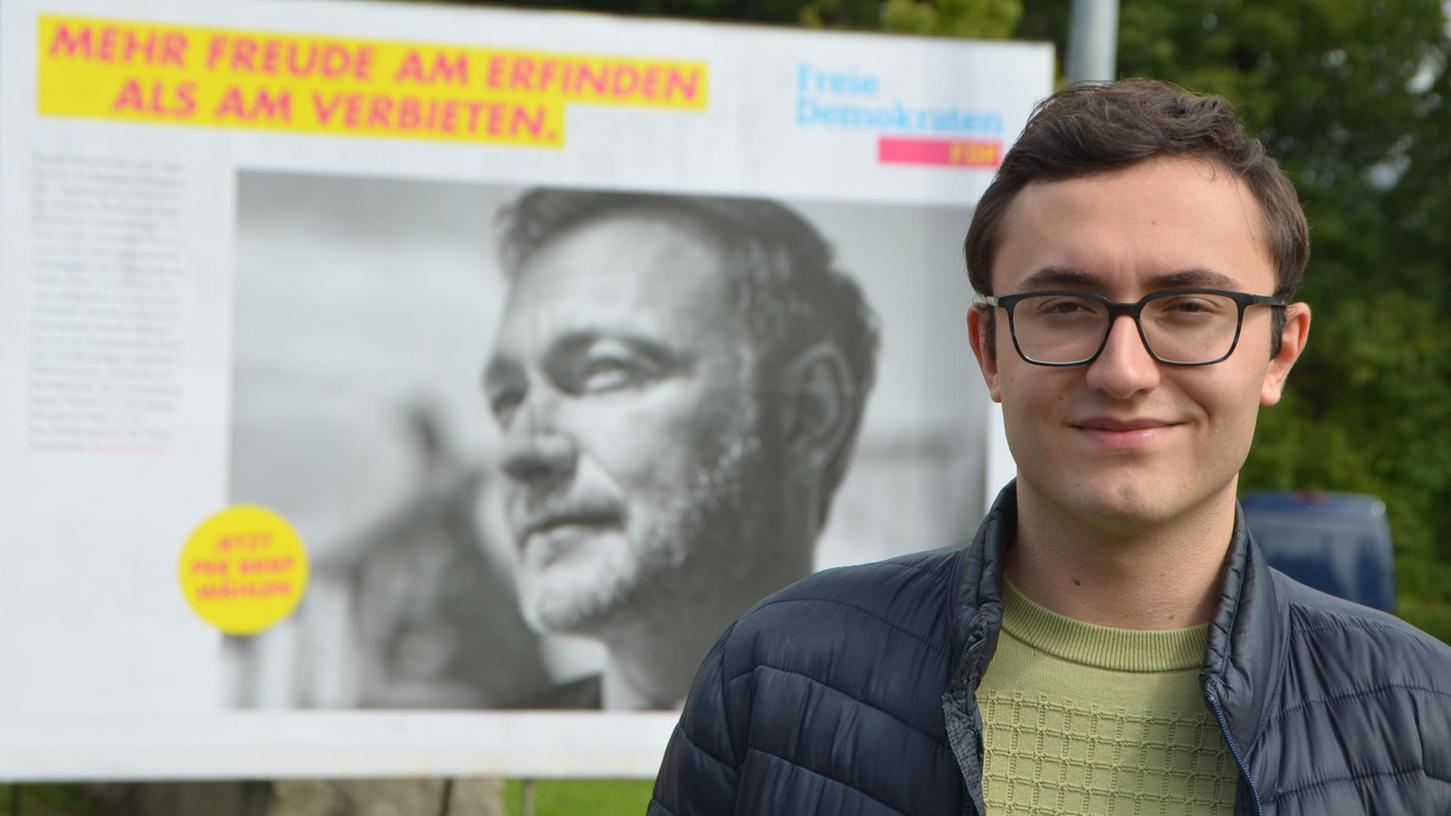 "Christian Lindner ist ein unglaubliches Arbeitstier und in seiner Professionalität ein Vorbild", sagt der 24-jährige Marco Preißinger. Den FDP-Parteichef hat er in seiner Funktion als Bundesschatzmeister der Jungen Liberalen kennengelernt. Der Fachinformatiker bewirbt sich als Direktkandidat der FDP im Wahlkreis Nürnberg Süd/Schwabach. 