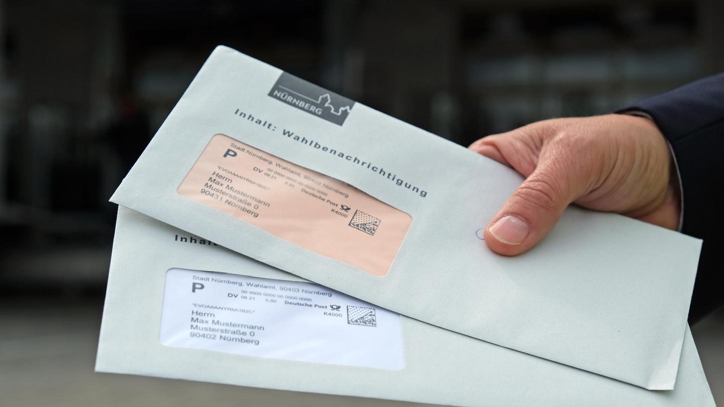 Im Briefzentrum Nürnberg wurden die Wahlbenachrichtigungen sortiert und verschickt.
