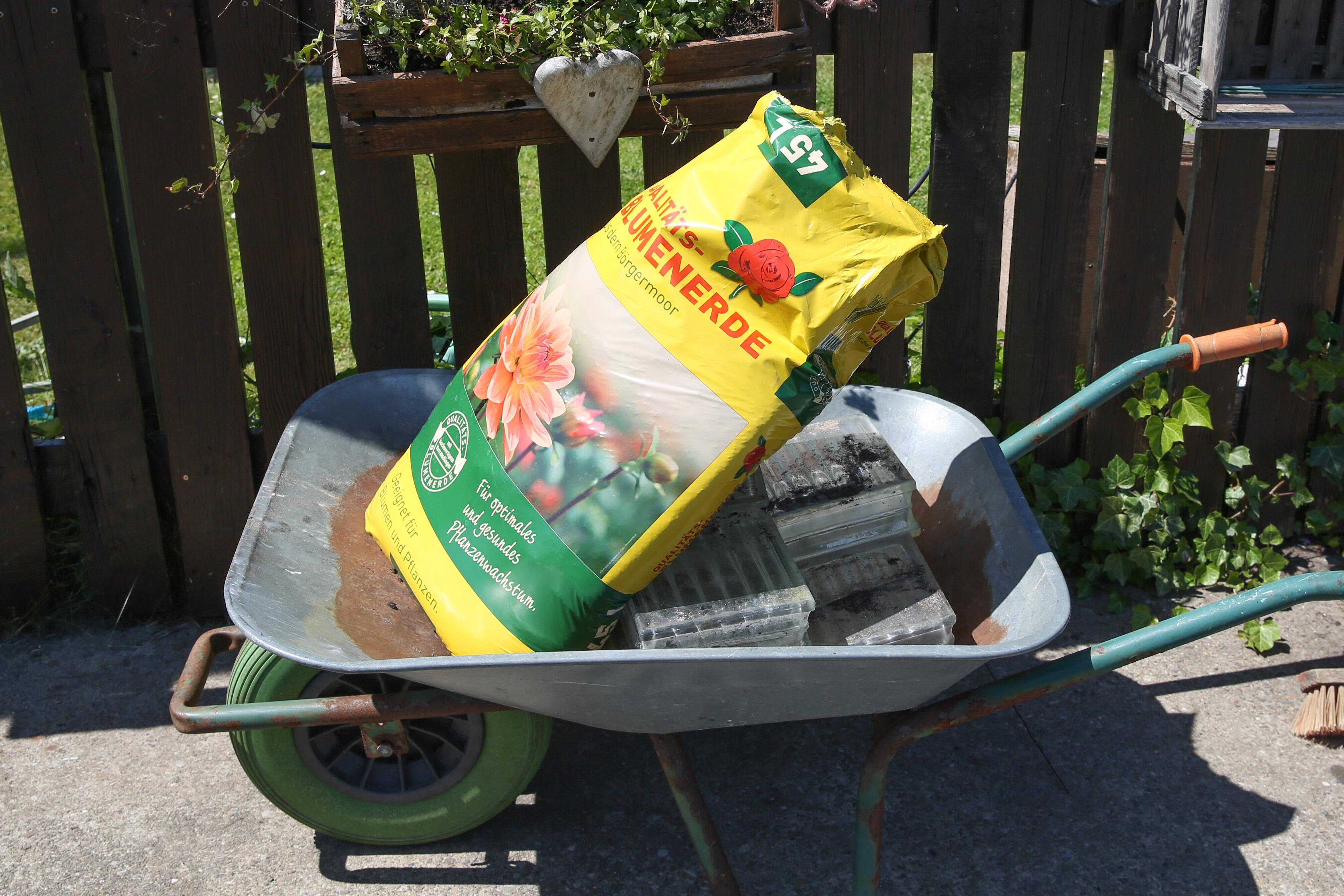 Reste am Sommerende Kann Blumenerde verderben?