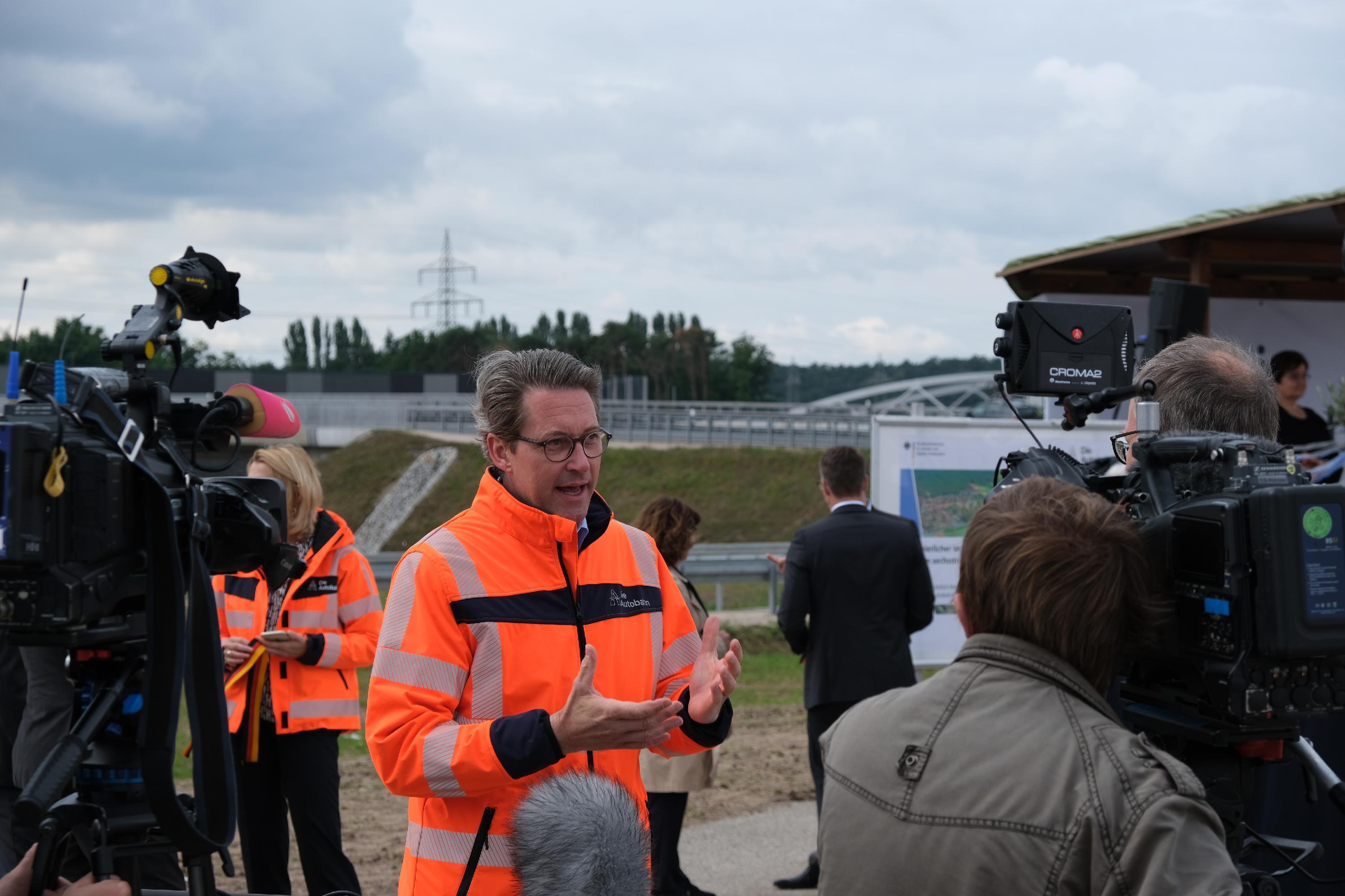 Einweihung Kreuz Fürth / Erlangen (A73 / A3) nach Ausbau
