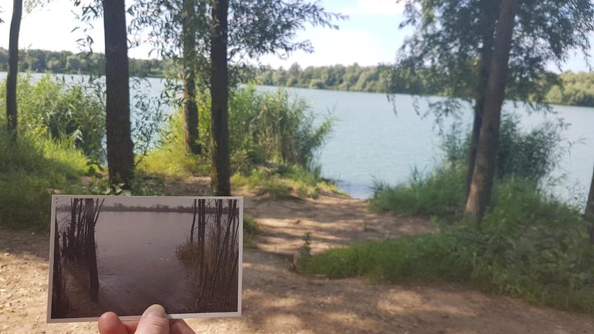 Wasserspiegel am Labsee im Regnitztal sinkt dramatisch