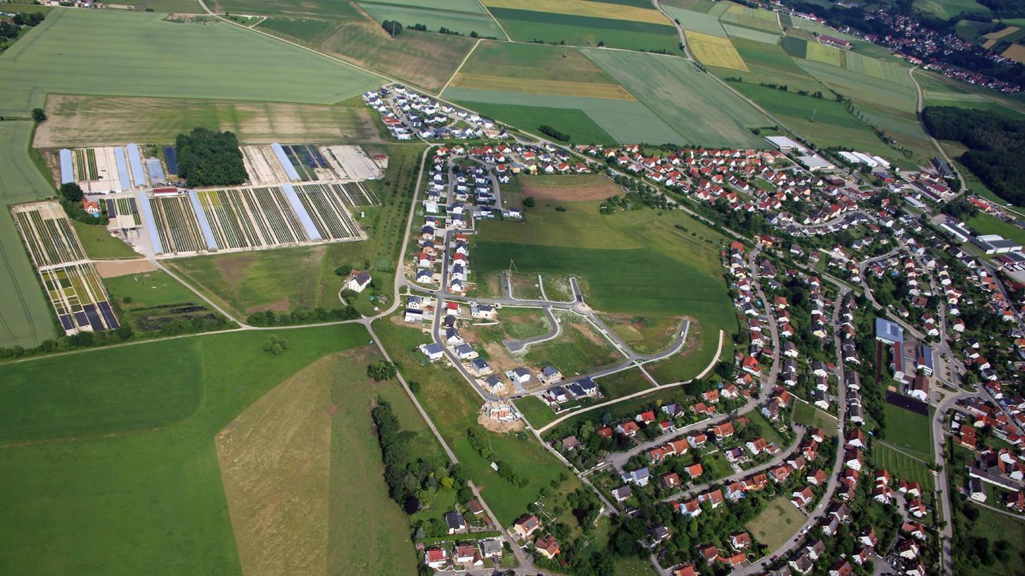 Ellingen boomt: Die großen Baugebiete am Windhof sorgen für eine wachsende Bevölkerung.
